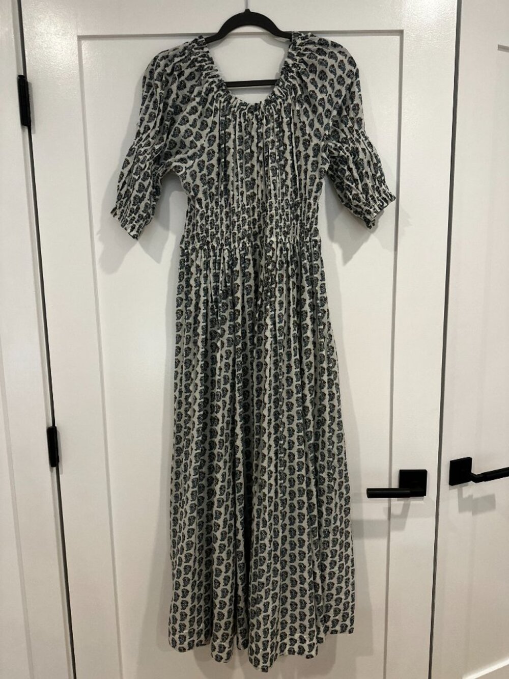 Doen Ischia Midi Dress Sea Salt Paisley Bouquet NWT M - Picture 5 of 5